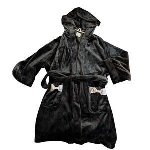 Kate Spade New York Women's Dream A Little Dream Plush Robe Size‎ M Bow Hooded